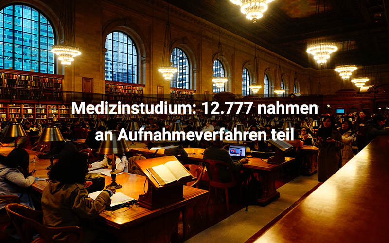 Medizinstudium: 12.777 nahmen an Aufnahmeverfahren teil