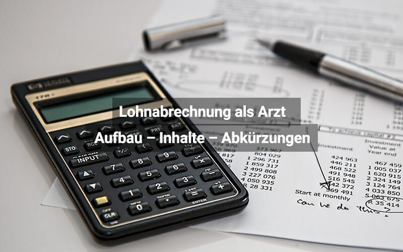 Lohn- oder Gehaltsabrechnung als Arzt